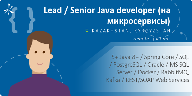 Lead / Senior Java  developer (на микросервисы)