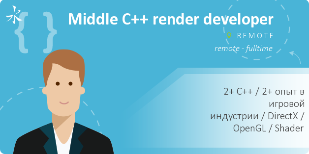Middle C++ render developer