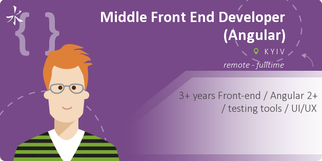 Middle Front End Developer (Angular)