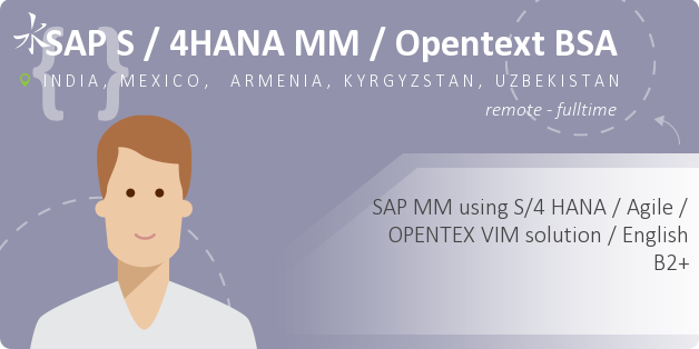 SAP S / 4HANA MM / Opentext BSA